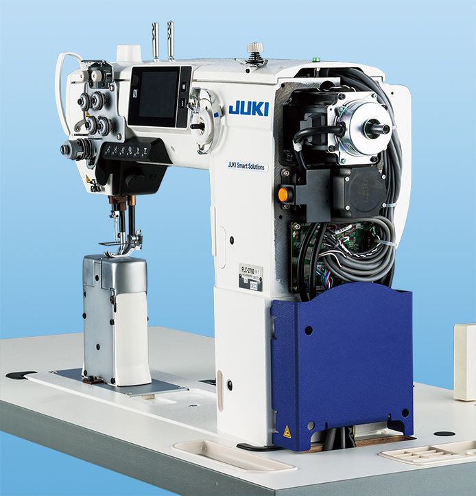 Juki PLC-2760-7 Heavy Duty Fully Automatic Double Needle Post Bed Walking  Foot ​Sewing Machine w/ Table & Servo Motor