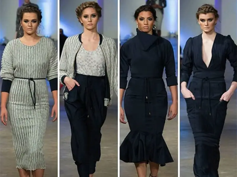 Um close de uma pessoa trabalhando em uma máquina JUKI